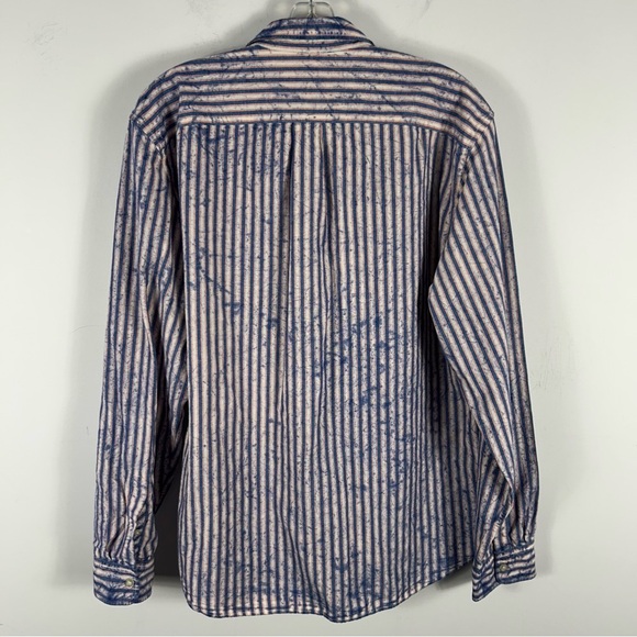 ❤️ Gap Striped Blue and White Men's Shirt L - Picture 4 of 10